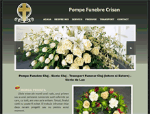 Tablet Screenshot of pompefunebrecrisan.ro